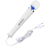 Angeer Bâton de Magic Wànd Massage Électrique 10 Vitesses | Appareil Vibrant Conforme CE pour Spa & Récupération Musculaire | Prise Directe Europe - Design Ergonomique Professionnel (Blanc)