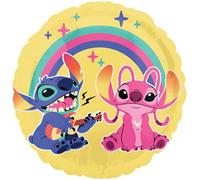 Angel and Stitch Ballon rond en aluminium 43,2 cm