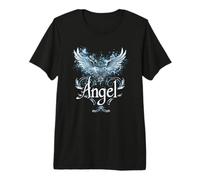 Angel (Ange) Design avec Ailes de séraphin dans Le Ciel T-Shirt Haut de Gamme