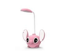 (Angel)Aoger Disney Stitch Lampe de bureau LED avec taille-crayon Pliable Lampe de bureau mignonne Recharge