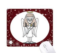 angel bastet escadre halo star tapis de souris en hiver flocon de neige
