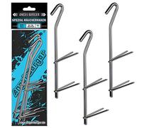Angel-Berger Lot de 3 Crochets de Fumage spécial 9 à 15 ou 21, 9 Stück