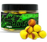 Angel-Berger Magic Baits Bouillettes Two Tone Pop Ups 16 mm Premium Range (Captain Banana, 16 mm)