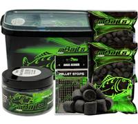 Angel-Berger Magic Baits Ensemble de Pellets de Flétan dans un Seau (Dark Halibut, 8mm)