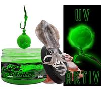 Angel-Berger Magic Baits Poudre Fluo Dip Gamme Premium Dip en Poudre Dip Bouillette Dip Appât Arôme (Natural Squid & Liver)