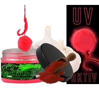 Angel-Berger Magic Baits Poudre Fluo Dip Gamme Premium Poudre Dip Bouillette Dip Appât Dip Arôme (Rouge/Ail Rouge)