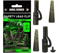 Angel-Berger Magic Baits Safety Lead Clip Camo Tail Rubber Lead Clips pour pêche à la carpe