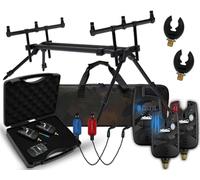 Angel-Berger Magic Baits Support de canne à pêche de luxe avec détecteur de touche sans fil Sac de transport