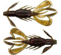 Angel-Berger Wild Devil Baits Crazy Craw Craw Crawler Poisson en caoutchouc Softlure (Dark Devil, 9 cm)