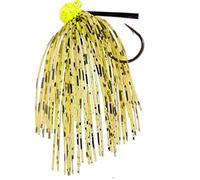 Angel-Berger Wild Devil Baits Rubber Jig Skirted Hameçon à tête plombée (Pumpkin Chartreuse, 5 g)