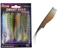 Angel-Berger Wild Devil Baits Smart Shad UV Pro Leurres Souples Guiding Poisson en caoutchouc (10, eau claire)