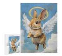 Angel Bunny with Wings Puzzle 1000 Pièces Educa Jouet en Bois Cadeau Unique Décoration Intérieure Jeu Éducatif Challenge Toy Adultes Et Enfants À Partir De 14 Ans 500 PCS