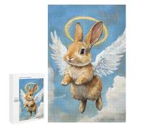 Angel Bunny with Wings Puzzle 1000 Pièces Educa Jouet en Bois Cadeau Unique Décoration Intérieure Jeu Éducatif Challenge Toy Adultes Et Enfants À Partir De 14 Ans 1000 PCS