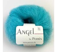 Angel by Permin - Fil de soie mohair luxueux Kid (70/30) (101 turquoise)