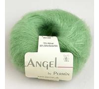 Angel by Permin - Fil de soie mohair luxueux Kid (70/30) (110 matcha)