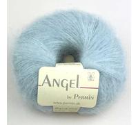 Angel by Permin - Fil de soie mohair luxueux Kid (70/30) (113 bleu lay)