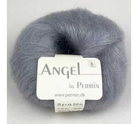 Angel by Permin - Fil de soie mohair luxueux Kid (70/30) (115 forêt brume)