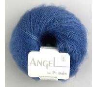 Angel by Permin - Fil de soie mohair luxueux Kid (70/30) (118 bleuet)