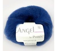 Angel by Permin - Fil de soie mohair luxueux Kid (70/30) (69 bleu)