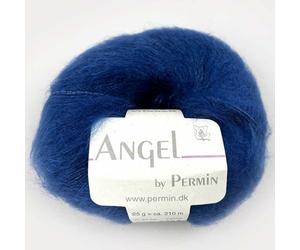 Angel by Permin - Fil de soie mohair luxueux Kid (70/30) (69 bleu)
