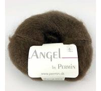 Angel by Permin - Fil de soie mohair luxueux Kid (70/30) (71 marron olive)