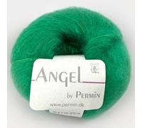 Angel by Permin - Fil de soie mohair luxueux Kid (70/30) (90 vert sport)