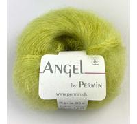 Angel by Permin - Fil de soie mohair pour enfant (70/30) (103 citron fluo)