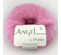 Angel by Permin - Fil de soie mohair pour enfant (70/30) (80 rose pâle)