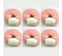 Angel by Permin Lot de 6 fils de soie mohair luxueux Kid (70/30) (111 flamingo)