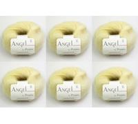 Angel by Permin Lot de 6 fils de soie mohair pour enfant (70/30) (121 limonade)