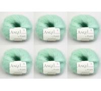Angel by Permin Lot de 6 fils de soie mohair pour enfant (70/30) (122 sorbet menthe)