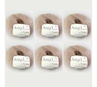 Angel by Permin Lot de 6 fils de soie mohair pour enfant (70/30) (31 chameau)