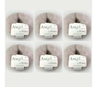 Angel by Permin Lot de 6 fils de soie mohair pour enfant (70/30) (54 beige)