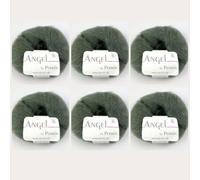 Angel by Permin Lot de 6 fils de soie mohair pour enfant (70/30) (92 militaire)