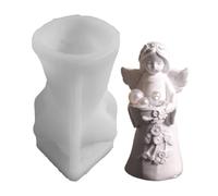 Angel Candle Mold, Christmas Casting Mould with DIY Holder Design, Candlest | Candlestick Holder Mould for Artists Beginners Art Teachers Hobbyists Craft Lovers Home Apartment Office Events