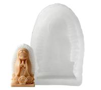 Angel Candle Mold - Praying Girl Silicone Form, Decorative Figurine Casting Mold for Wax Resin Use, Candle Making for DIY Craft Projects, Home Handmade Decor, Creative Art Use 2.01x3.15x1.22 inches