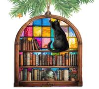 Angel Cat Memorial - Catchers de lumière de fenêtre en acrylique, pendentif de fenêtre en verre commémoratif pour petits animaux colorés en acrylique, décoration d'art mural de sens artis, Consulte la