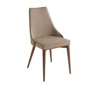 Chaise en tissu avec pieds en bois noyer 4032C, 50 x 60 x 91 cm. -