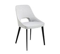 Angel Cerda Chaise tapissée en Tissu. Structure de Pieds en Acier Inoxydable Noir Mat Salle à Manger de Jardin pour extérieur, Multicolore