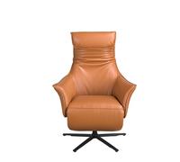 Angel CERDÁ Fauteuil Relax pivotant Cuir Marron 5137
