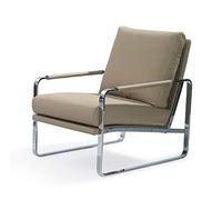 Angel Cerda Fauteuil tapissé en Similicuir avec Structure en Acier Inoxydable chromé, Simili Cuir, Multicolore, 67 x 100 x 89