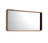 Angel Cerdá - Miroir Rectangulaire Mural avec Cadre en Bois de Noyer - Grand Miroir Décoratif pour Mur - Élégant et Polyvalent - 100 x 50 x 7 cm