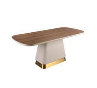 Angel CERDÁ Table à Manger rectangulaire en Noyer et Bois Beige 1166