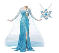 Angel Closet Elsa - Robe de princesse pour femmes et adolescentes, costume pour Halloween, costumade (taille M, elsa1)