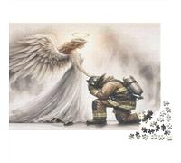 Angel Comforts Firefighter Colourful Firefighter Angel 1000 Pcs Jigsaws for Adults The Impossible Challenge Brain Development 52x38cm/1000pcs