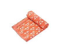 Angel Dear Couverture jacquard Motif cygne Corail
