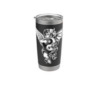 Angel Devil Yin-Yang Chérubin Dualité Gobelet isotherme en acier inoxydable double paroi