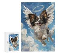 Angel Dog in Heaven Puzzle 1000 Pièces Educa Jouet en Bois Cadeau Unique Décoration Intérieure Jeu Éducatif Challenge Toy Adultes Et Enfants À Partir De 14 Ans 300 PCS