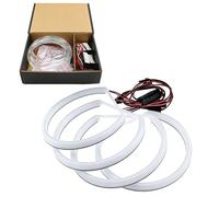 Angel Eyes LED Light, 4 Stück Angel Eye Halo Auto Blinkend LED Ringlicht Utilisation adaptée pour BMW E36 E38 E39 E46 (Yellow)