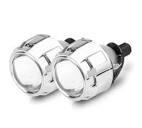 Angel Eyes lumière, 1 pcs 2.5 pouces 80 mm LED Halo Angel Eyes projecteur lentille feux de croisement Bi LED lumières Utilisation adaptée for H4 H7 9005 HB3 9006 HB4 phares de voiture rénovation(Left